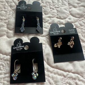 Mickey Earrings - Disney assorted earrings - set of 3